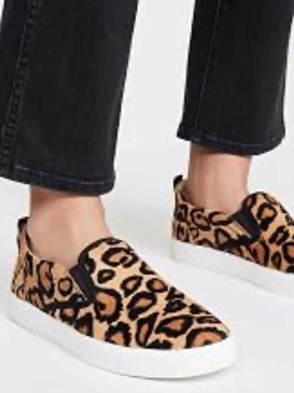 Sam Edelman Edna Fur/Leather Slip-on Sneakers in Size 6